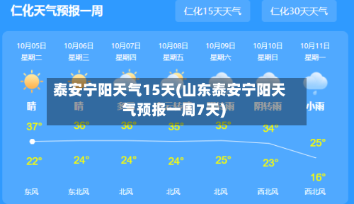 泰安宁阳天气15天(山东泰安宁阳天气预报一周7天)