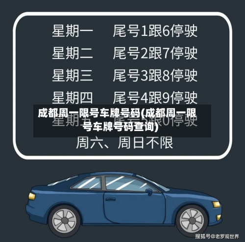 成都周一限号车牌号码(成都周一限号车牌号码查询)