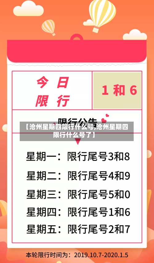 【沧州星期四限行什么号,沧州星期四限行什么号了】