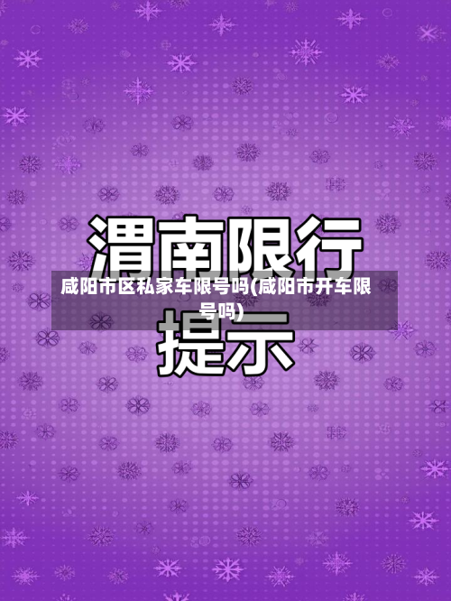 咸阳市区私家车限号吗(咸阳市开车限号吗)