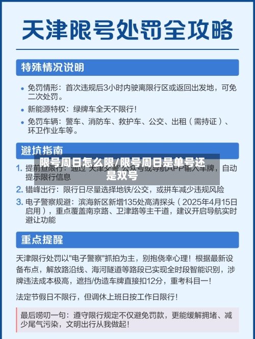 限号周日怎么限/限号周日是单号还是双号