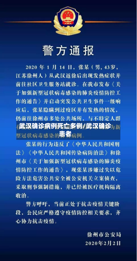 武汉确诊病例死亡多例/武汉确诊患者