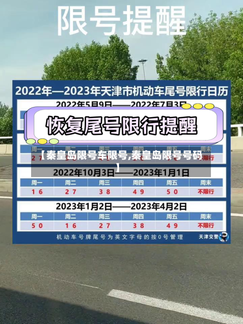 【秦皇岛限号车限号,秦皇岛限号号码】