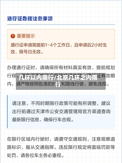 几环以内限行/北京几环之内限行