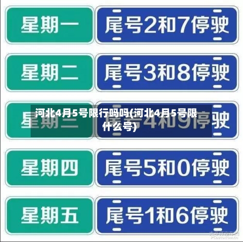 河北4月5号限行吗吗(河北4月5号限什么号)