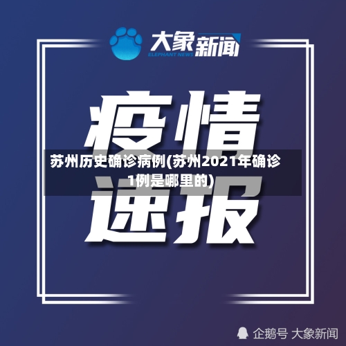 苏州历史确诊病例(苏州2021年确诊1例是哪里的)