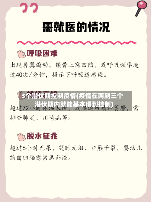3个潜伏期控制疫情(疫情在两到三个潜伏期内就能基本得到控制)