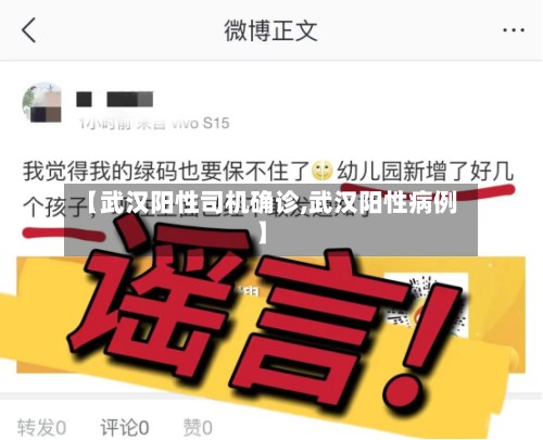 【武汉阳性司机确诊,武汉阳性病例】