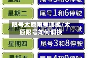 限号太原限号调换/太原限号如何调换