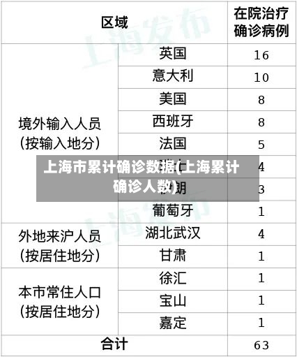 上海市累计确诊数据(上海累计确诊人数)