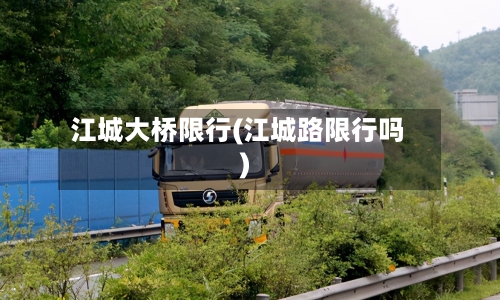 江城大桥限行(江城路限行吗)