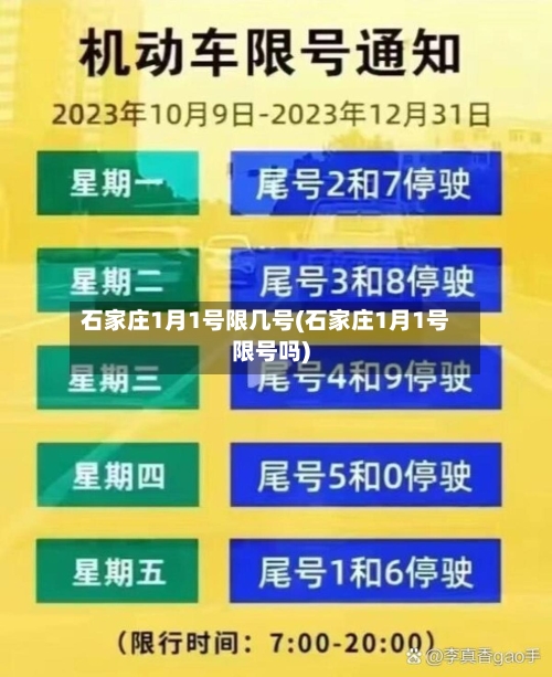 石家庄1月1号限几号(石家庄1月1号限号吗)