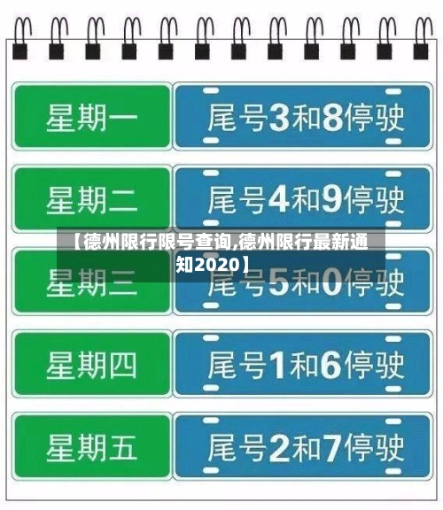 【德州限行限号查询,德州限行最新通知2020】