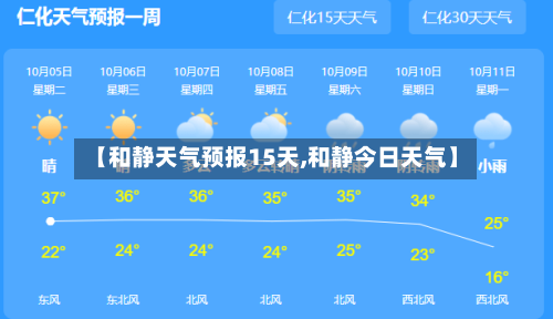 【和静天气预报15天,和静今日天气】