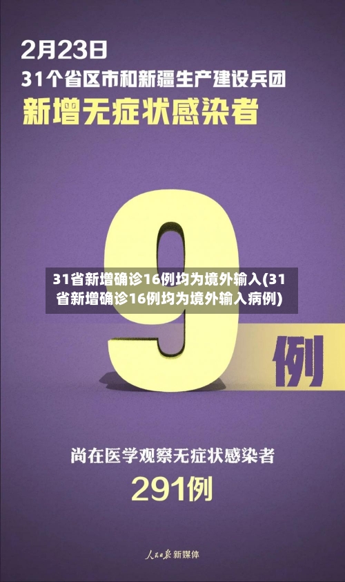 31省新增确诊16例均为境外输入(31省新增确诊16例均为境外输入病例)