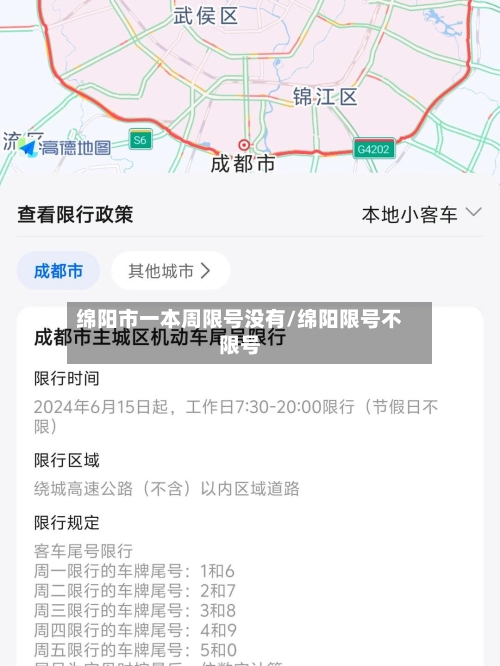 绵阳市一本周限号没有/绵阳限号不限号