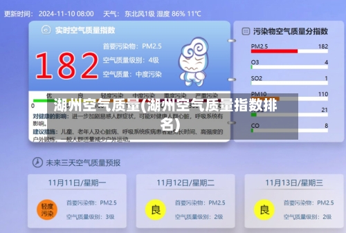 湖州空气质量(湖州空气质量指数排名)