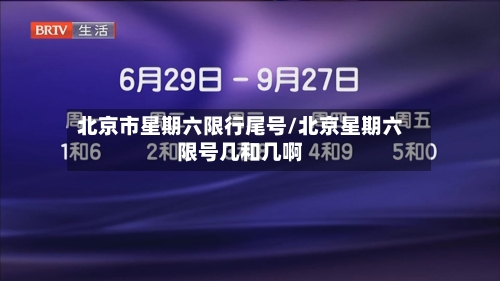 北京市星期六限行尾号/北京星期六限号几和几啊