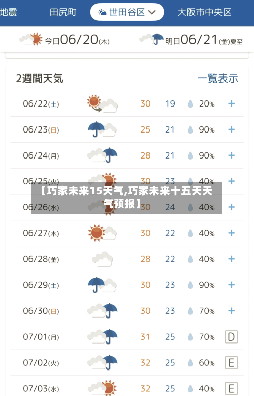 【巧家未来15天气,巧家未来十五天天气预报】