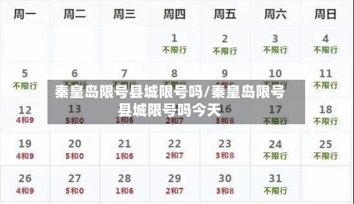 秦皇岛限号县城限号吗/秦皇岛限号县城限号吗今天