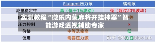实测教程“微乐内蒙麻将开挂神器”智能游戏透视辅助专家
