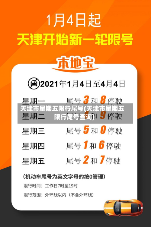 天津市星期五限行尾号(天津市星期五限行尾号查询)