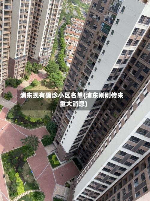浦东现有确诊小区名单(浦东刚刚传来重大消息)