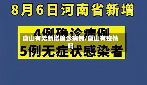 唐山有无新增确诊病例/唐山有疫情吗