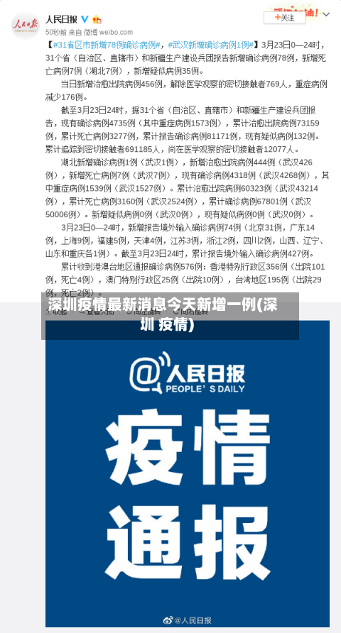 深圳疫情最新消息今天新增一例(深圳 疫情)