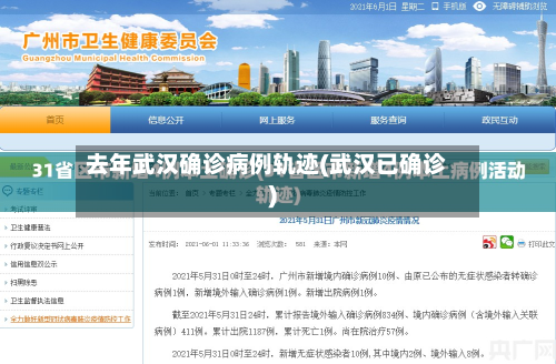 去年武汉确诊病例轨迹(武汉已确诊)