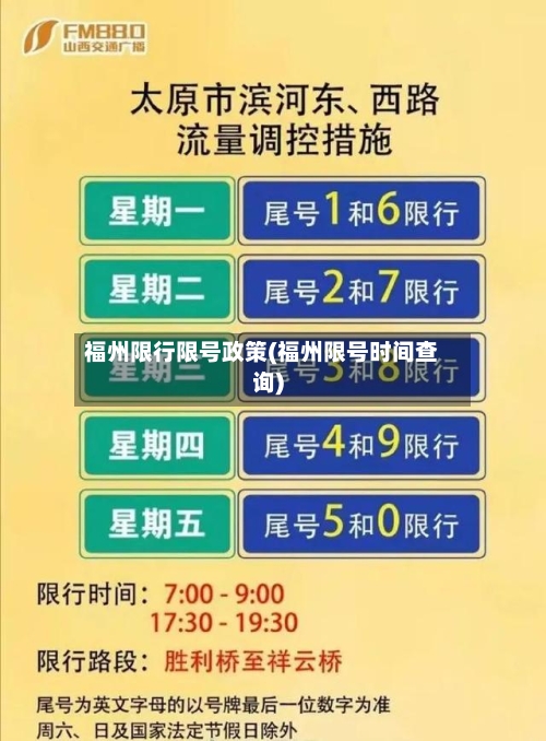 福州限行限号政策(福州限号时间查询)