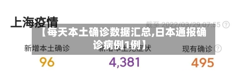 【每天本土确诊数据汇总,日本通报确诊病例1例】