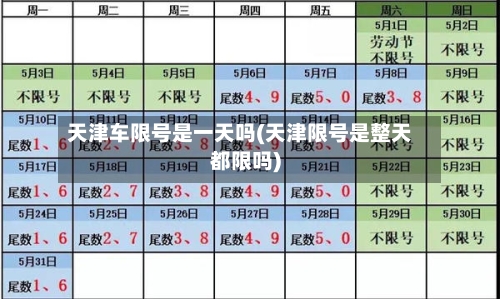 天津车限号是一天吗(天津限号是整天都限吗)