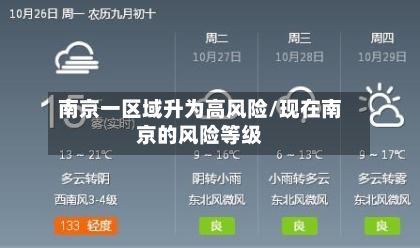 南京一区域升为高风险/现在南京的风险等级