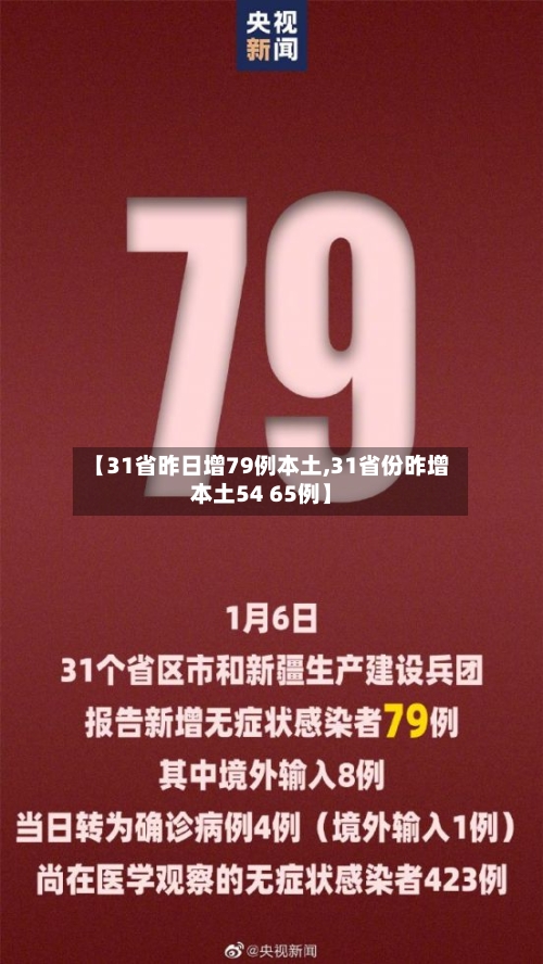 【31省昨日增79例本土,31省份昨增本土54 65例】