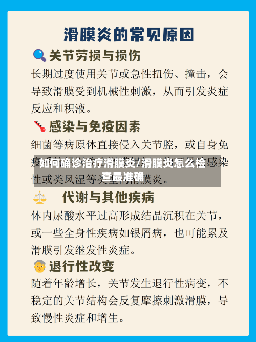 如何确诊治疗滑膜炎/滑膜炎怎么检查最准确
