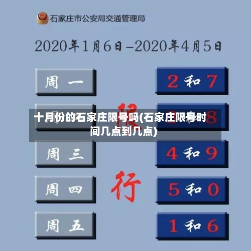 十月份的石家庄限号吗(石家庄限号时间几点到几点)