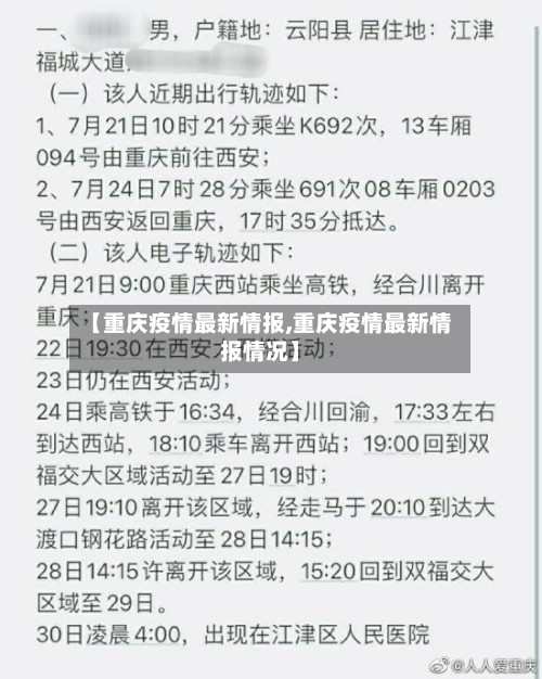 【重庆疫情最新情报,重庆疫情最新情报情况】