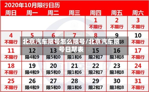 北京汽车限号怎么限号/北京汽车限号日期表