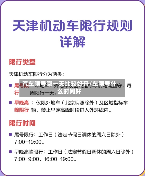 汽车限号哪一天比较好开/车限号什么时间好