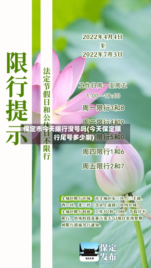 保定市今天限行没号吗(今天保定限行尾号多少啊)