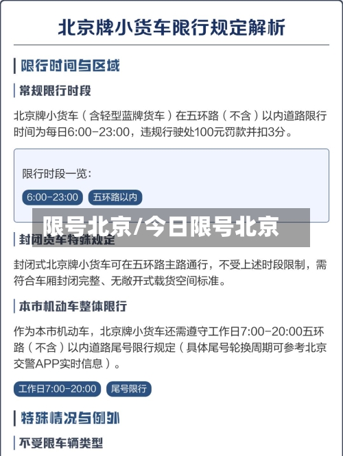 限号北京/今日限号北京