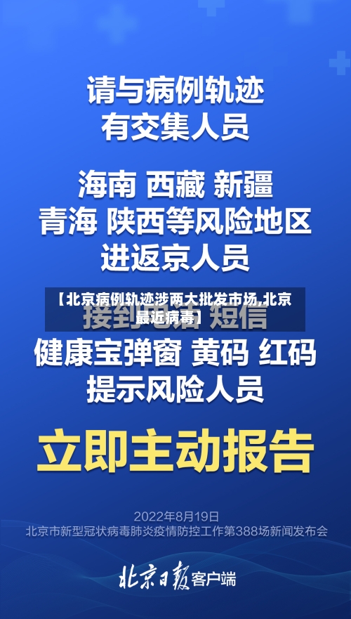 【北京病例轨迹涉两大批发市场,北京最近病毒】