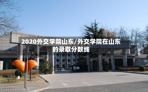 2020外交学院山东/外交学院在山东的录取分数线