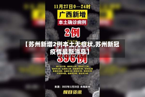 【苏州新增2例本土无症状,苏州新冠疫情最新消息】