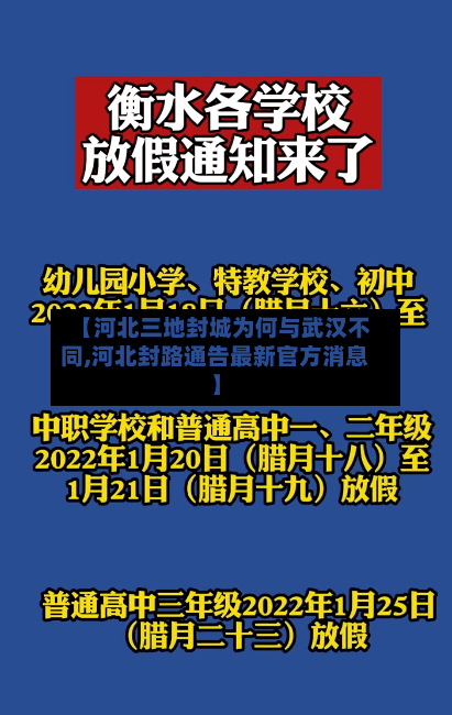 【河北三地封城为何与武汉不同,河北封路通告最新官方消息】