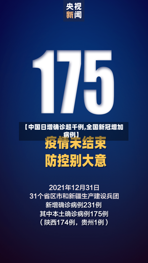 【中国日增确诊超千例,全国新冠增加病例】