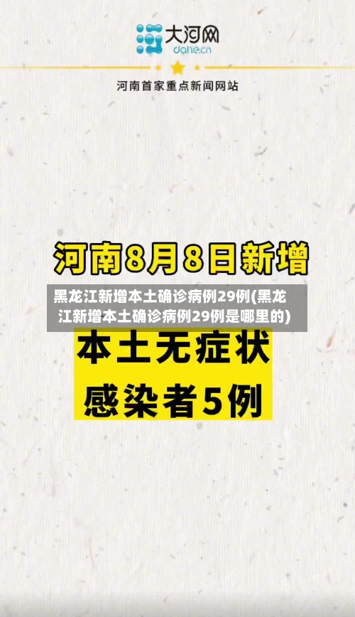 黑龙江新增本土确诊病例29例(黑龙江新增本土确诊病例29例是哪里的)