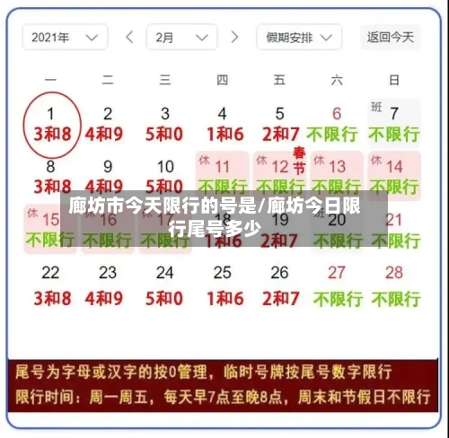 廊坊市今天限行的号是/廊坊今日限行尾号多少