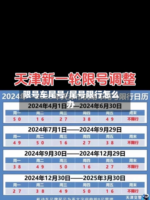限号车尾号/尾号限行怎么办